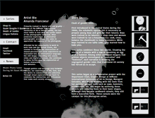 Tablet Screenshot of amandafrancoeur.com